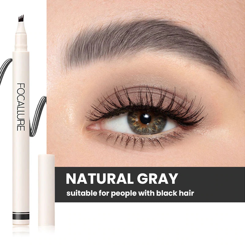 FOCALLURE Fluffmax Forked Brown Pen #1 NATURAL GRAY