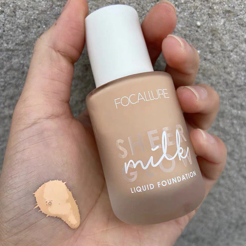 FOCALLURE Sheer Glow Milk Liquid Foundation #4 HONEY