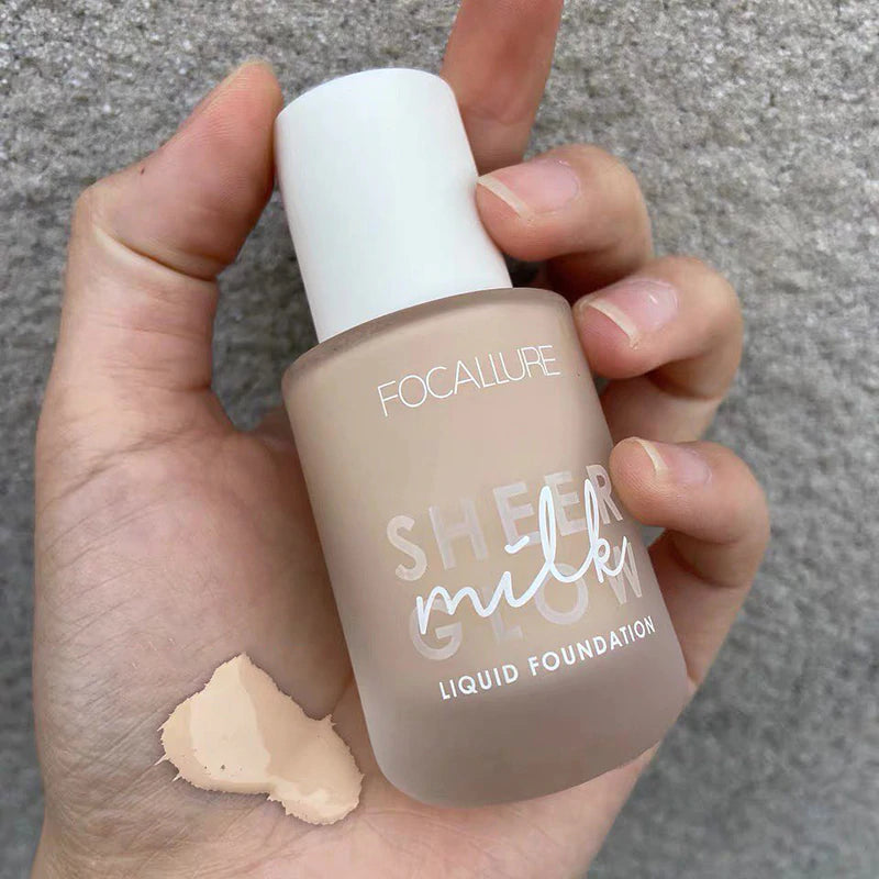 FOCALLURE Sheer Glow Milk Liquid Foundation #5 COOL SAND