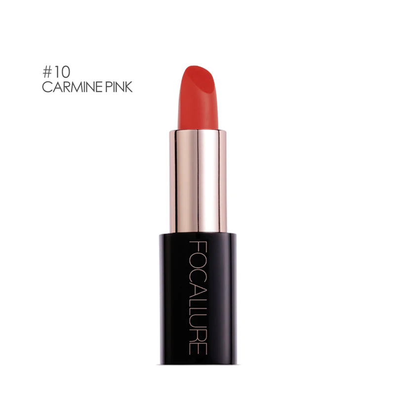 FOCALLURE Lacquer Lipstick #10 CARMINE PINK