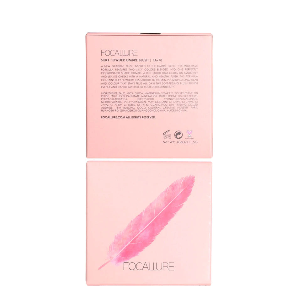 FOCALLURE Ombre® Silky Powder Blush #01 PINK LEMONADE