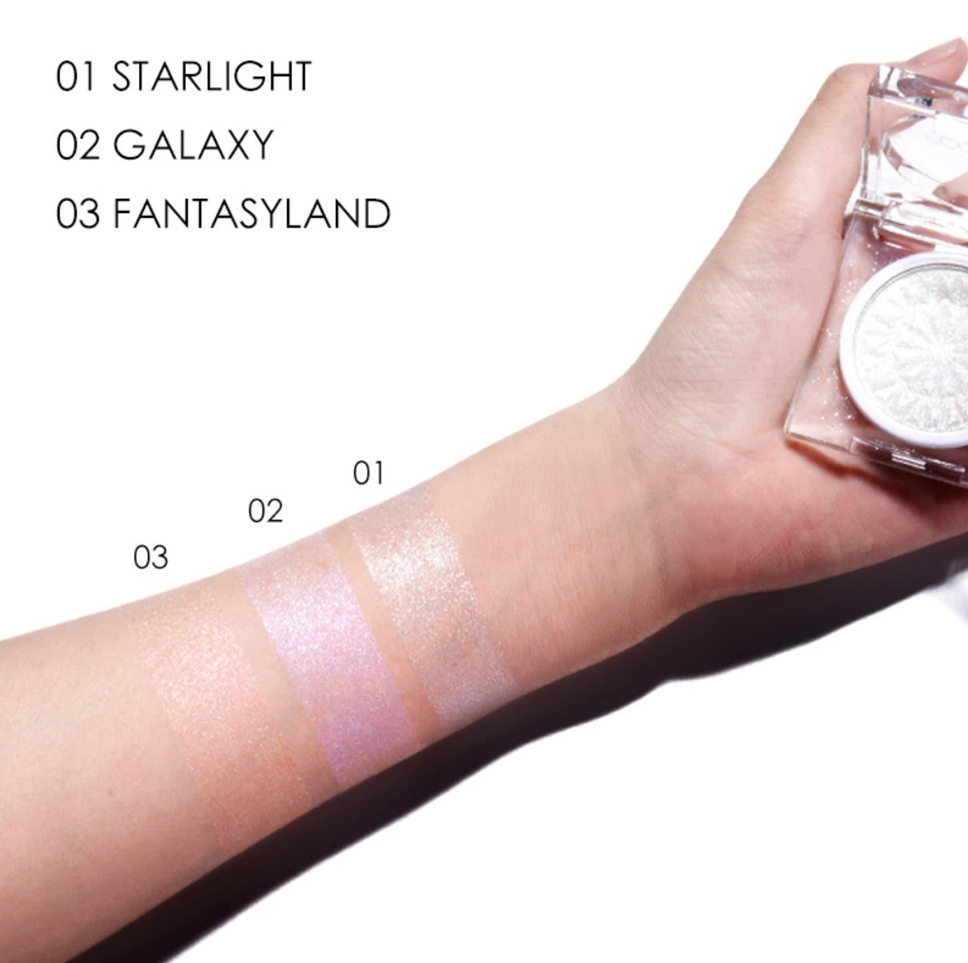 FOCALLURE Diamond Glow® Pearlescent Highlighter #03 FANTASY LAND