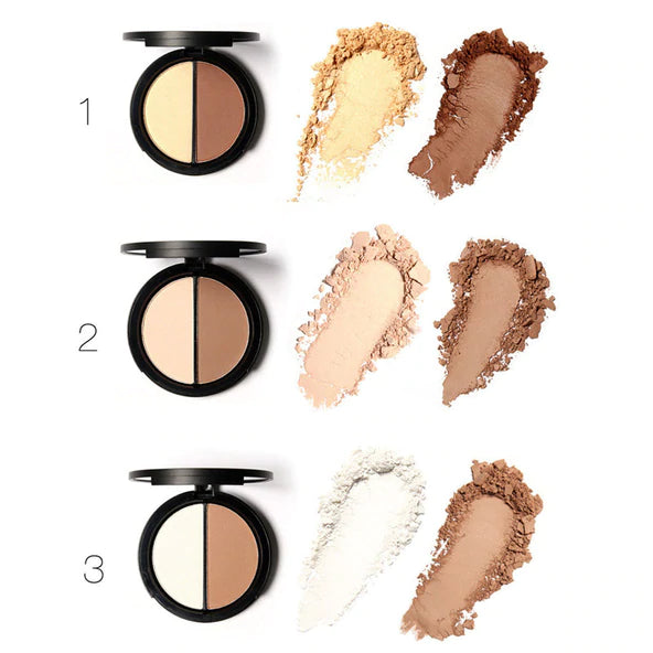 FOCALLURE Face® Contour and Highlighter Duo #02 Natural Shimmer