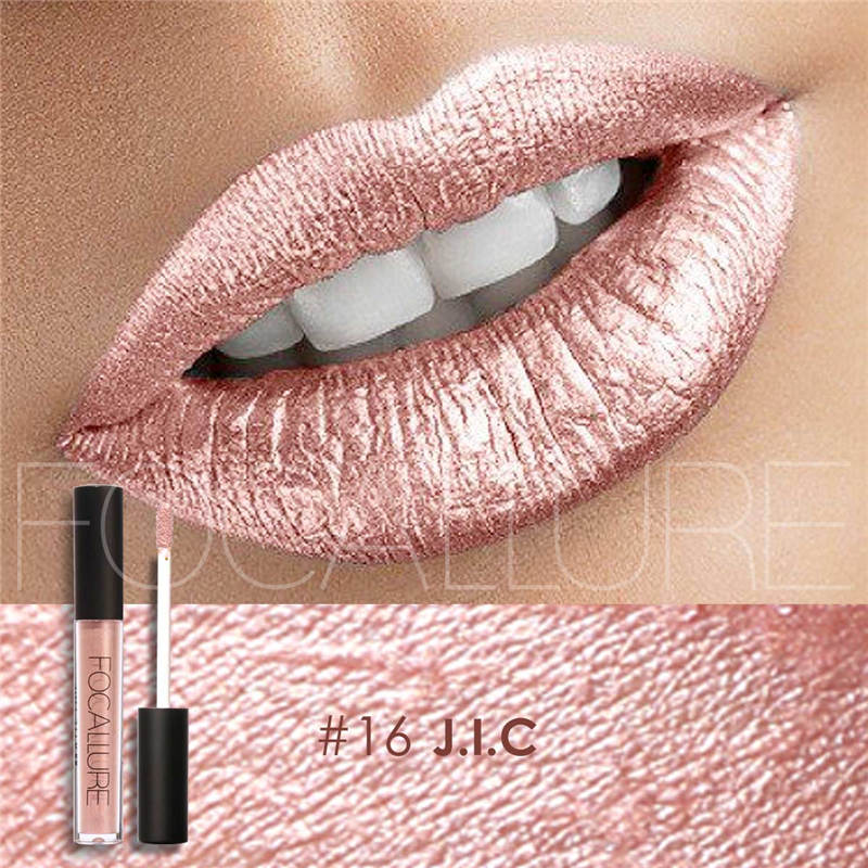 FOCALLURE Ultra-Chic Metallic Liquid Lipstick #16 J.I.C