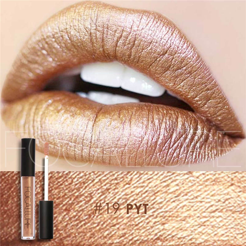 FOCALLURE Ultra-Chic Metallic Liquid Lipstick #19 PYT