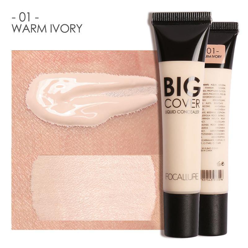 FOCALLURE Big Cover® Liquid Concealer #01 WARM IVORY