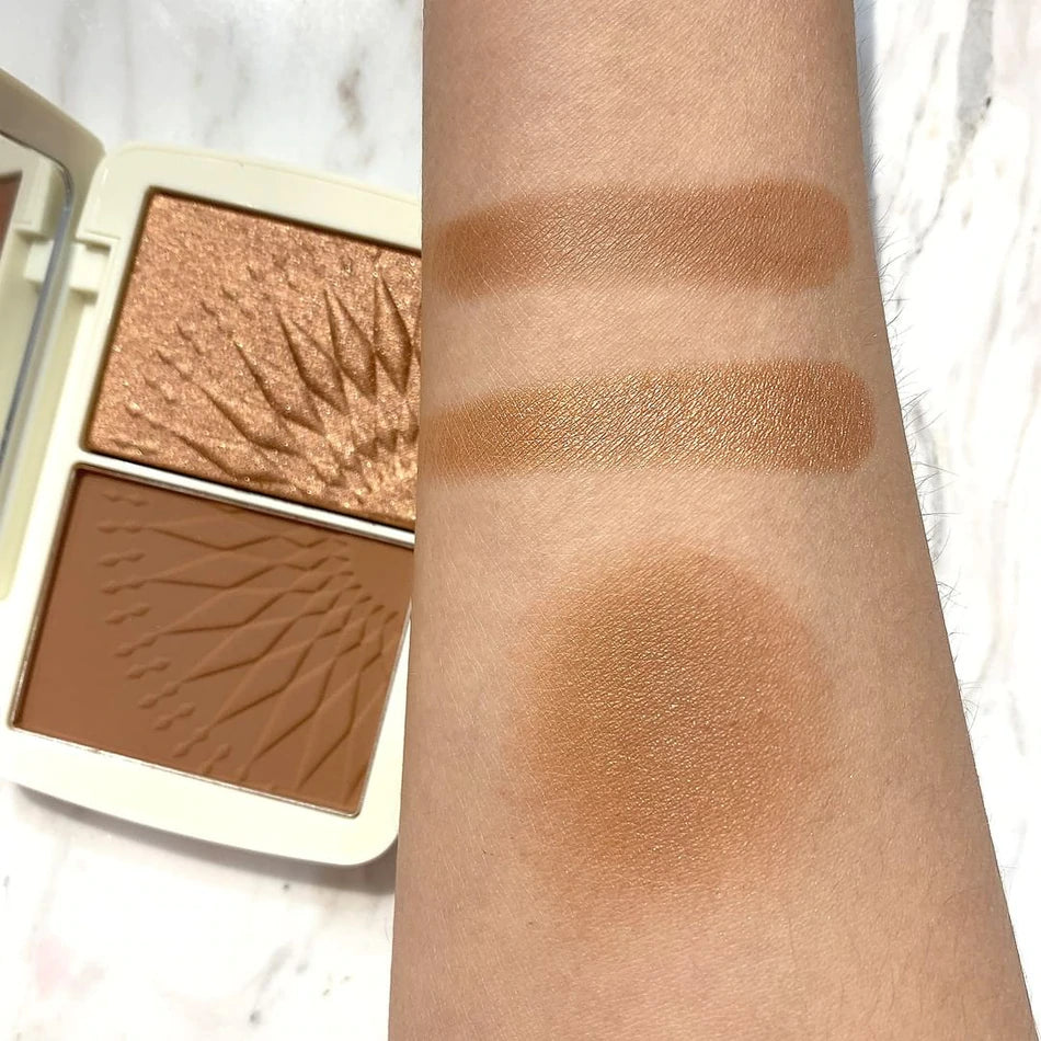 FOCALLURE Sunkissed® Monochromatic Blush Duo #05 CARAMEL COFFEE