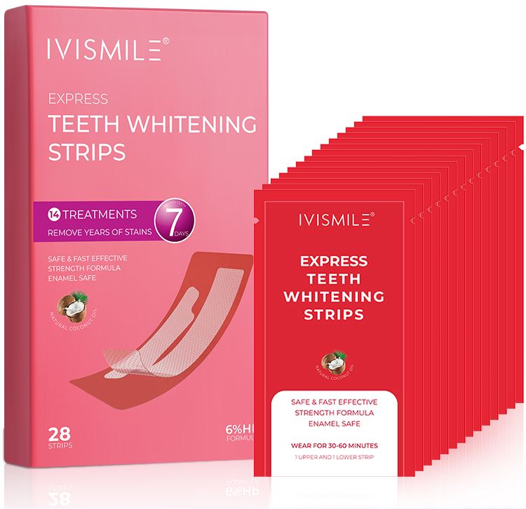 IVISMILE Express Peroxide Teeth Whitening Strips