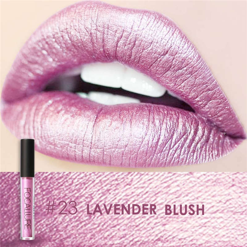 FOCALLURE Ultra-Chic Metallic Liquid Lipstick #23 LAVENDER BLUSH