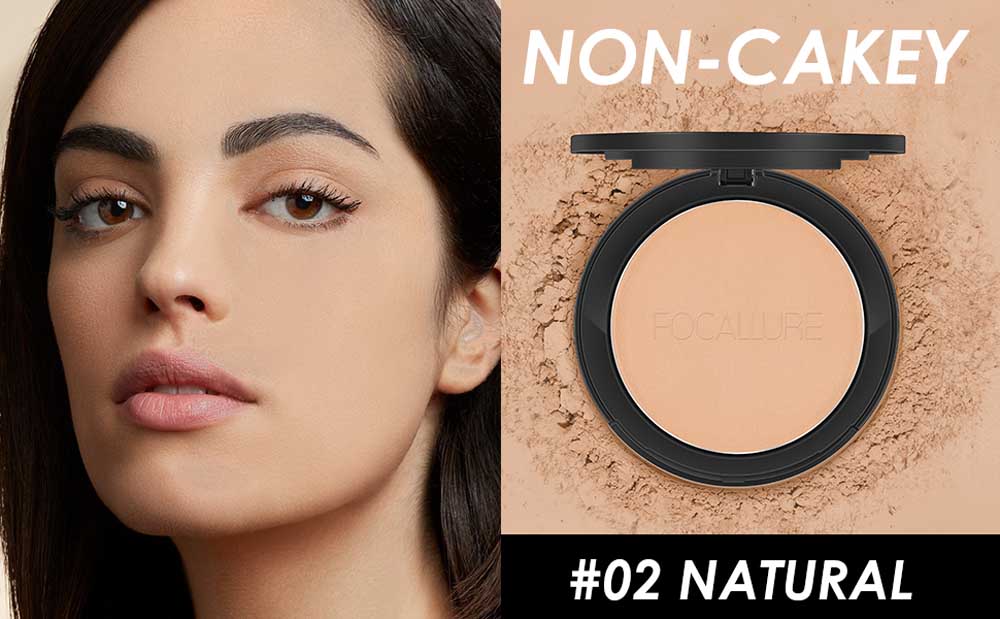 FOCALLURE Face® Compact Pressed Powder #2 NATURAL