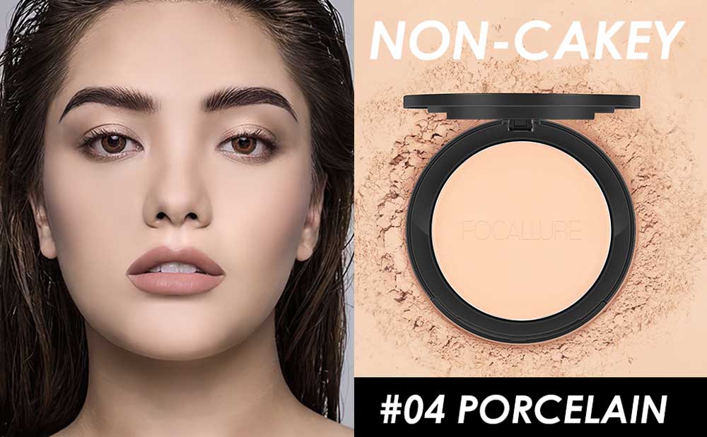 FOCALLURE Face® Compact Pressed Powder #4 PORCELAIN