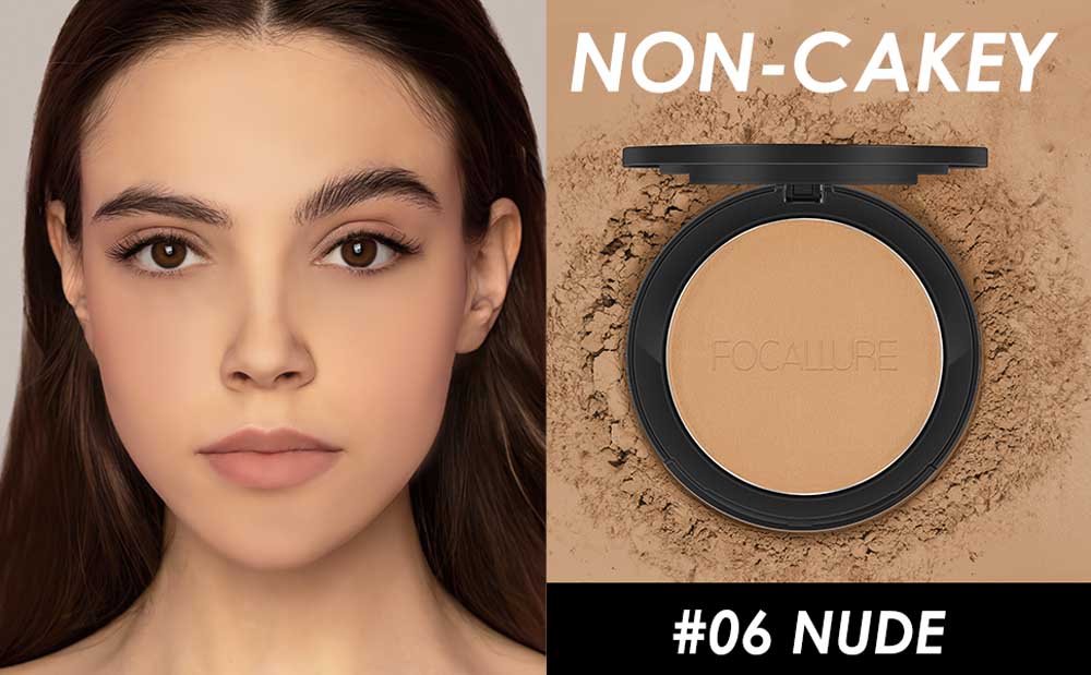 FOCALLURE Face® Compact Pressed Powder #6 NUDE