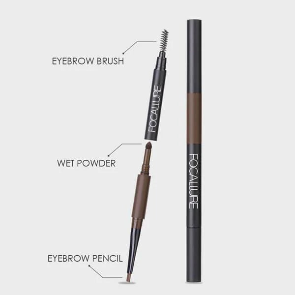 FOCALLURE Triple Action Auto Brow Pen #02 Rufous
