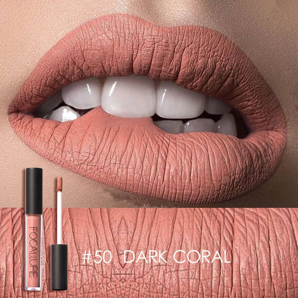 FOCALLURE Ultra Chic Lips Matte Lipstick #50 DARK CORAL