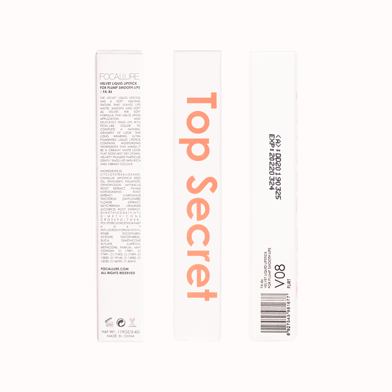 FOCALLURE Top Secret Liquid Lip #1 LADY IN RED