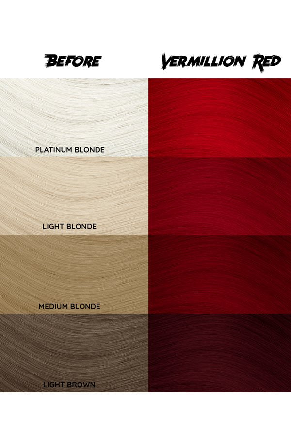 CRAZY COLOR Semi Permanent Vermilion Red #040