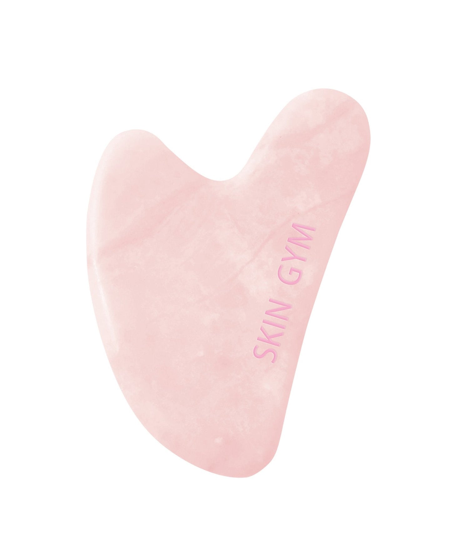 Skin Gym Rose Quartz Crystal Sculpty Heart Gua Sha Tool