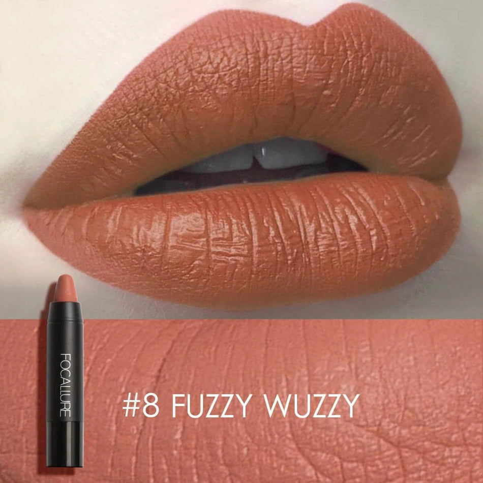 FOCLLURE Matte Lip Crayon #08 FUZZY WUZZY