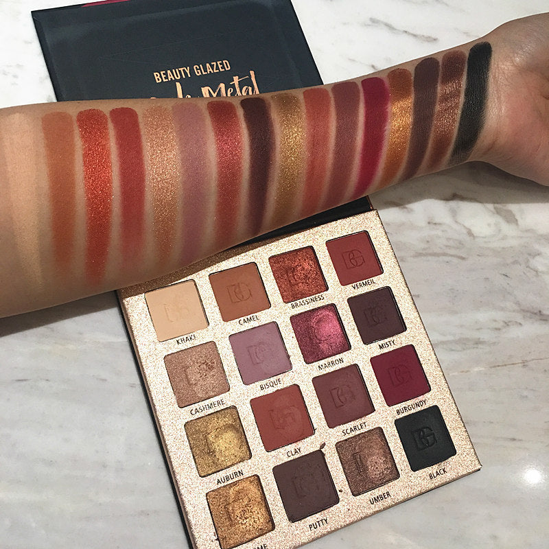 Beauty Glazed Rock Metal Palette