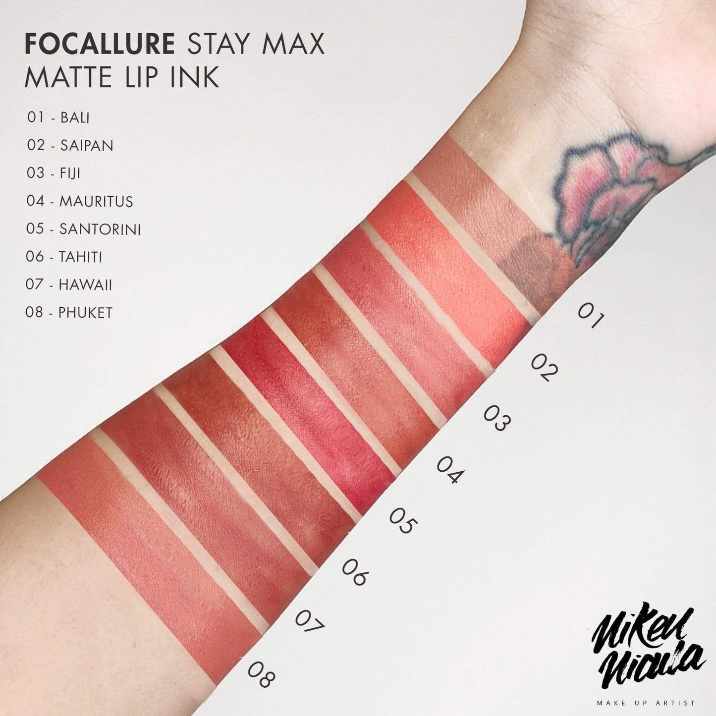 FOCALLURE Staymax matte liquid lipstick