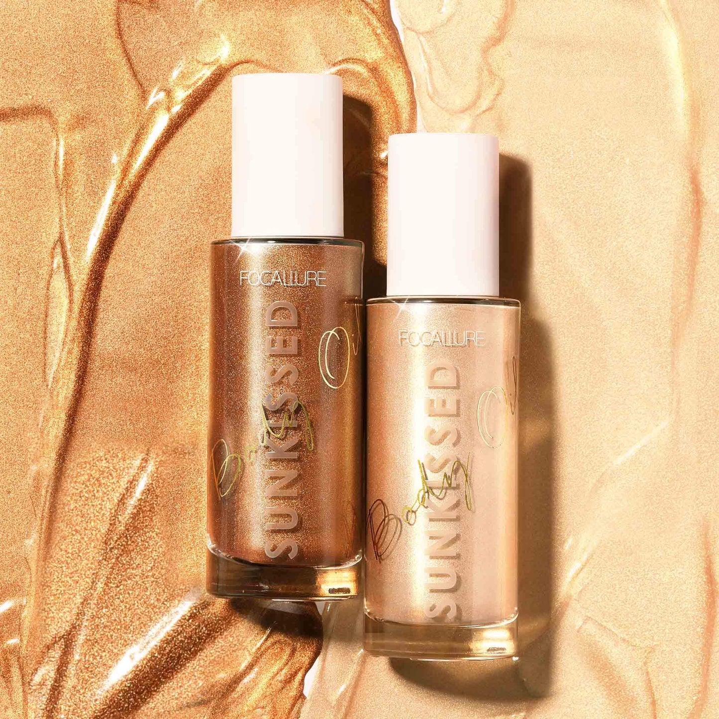 FOCALLURE Sunkissed Body Highlighter and Brush