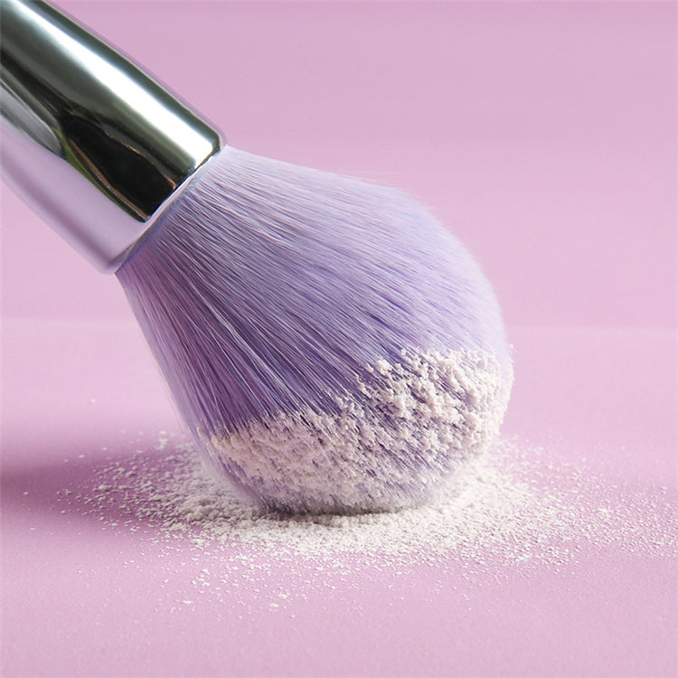 BEAUTY GAZED Holographic Purple Glam 10 Piece Brush Set