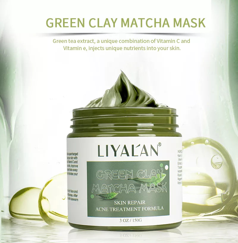 LIYALAN Green Clay Matcha Mud Mask