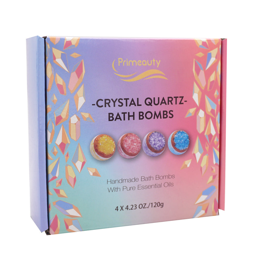 PRIMEBEAUTY Crystal Quartz Bath Bomb Set