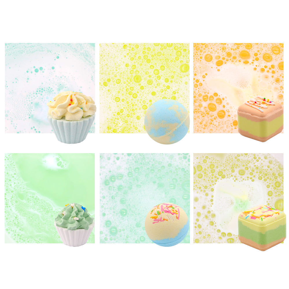 PRIMEBEAUTY Bath Bomb Cupcake Gift Set Tropical