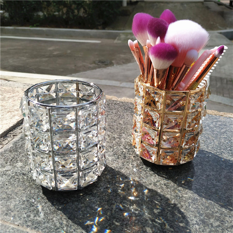Crystal Cosmetic Brush Organiser