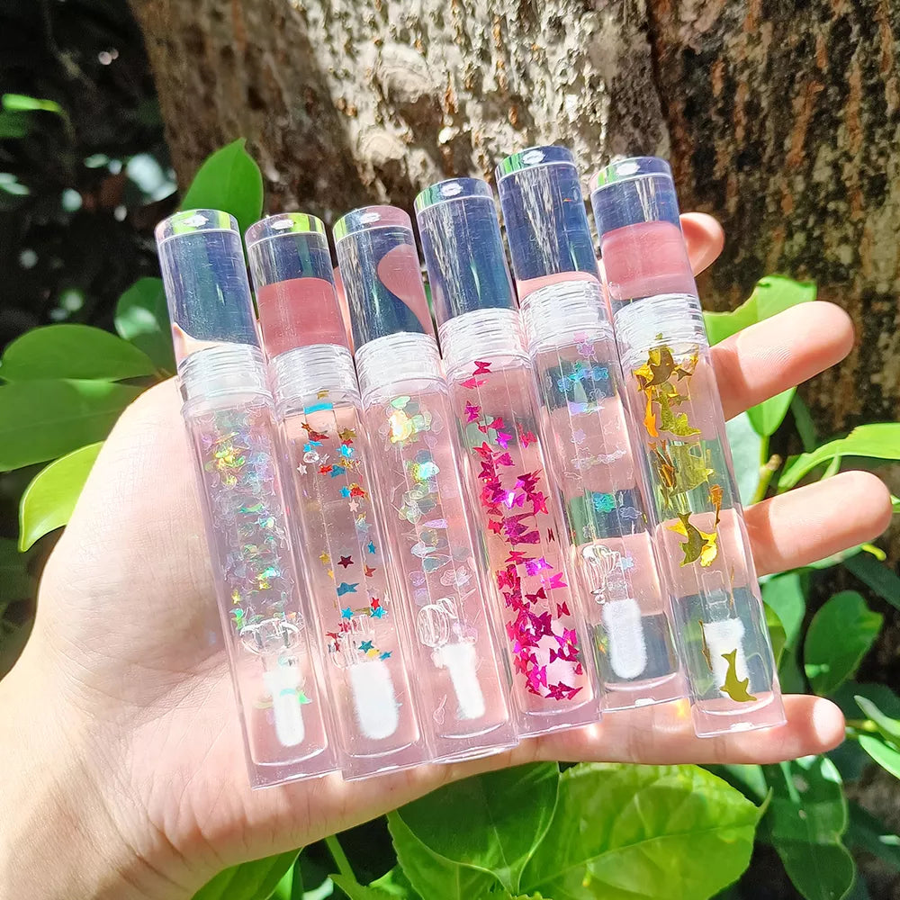 LIYALAN Fruit Clear Lip Gloss 8 Pack