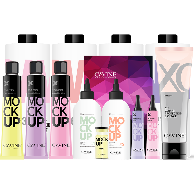 CAVINE MOCKUP X Hair Cream N Color System