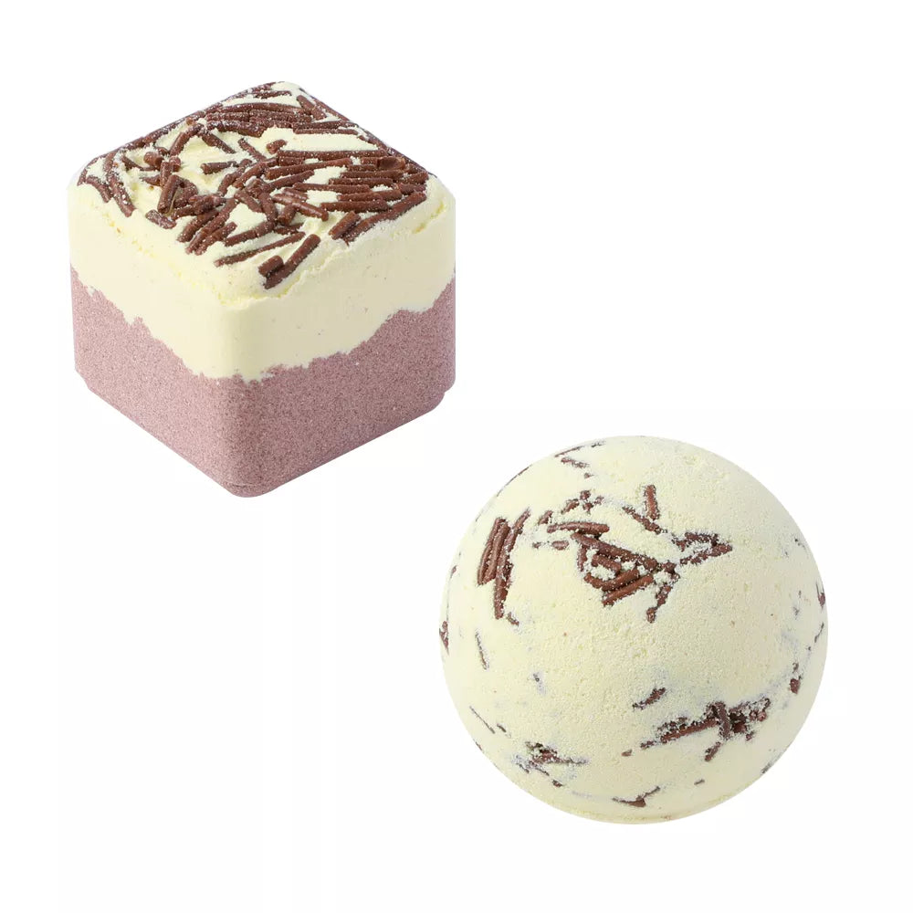 PRIMEBEAUTY Bath Bomb Cupcake Gift Set Chocolate