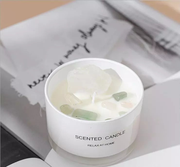 PRIMEBEATUTY Peace At Home Wax Crystal Candle
