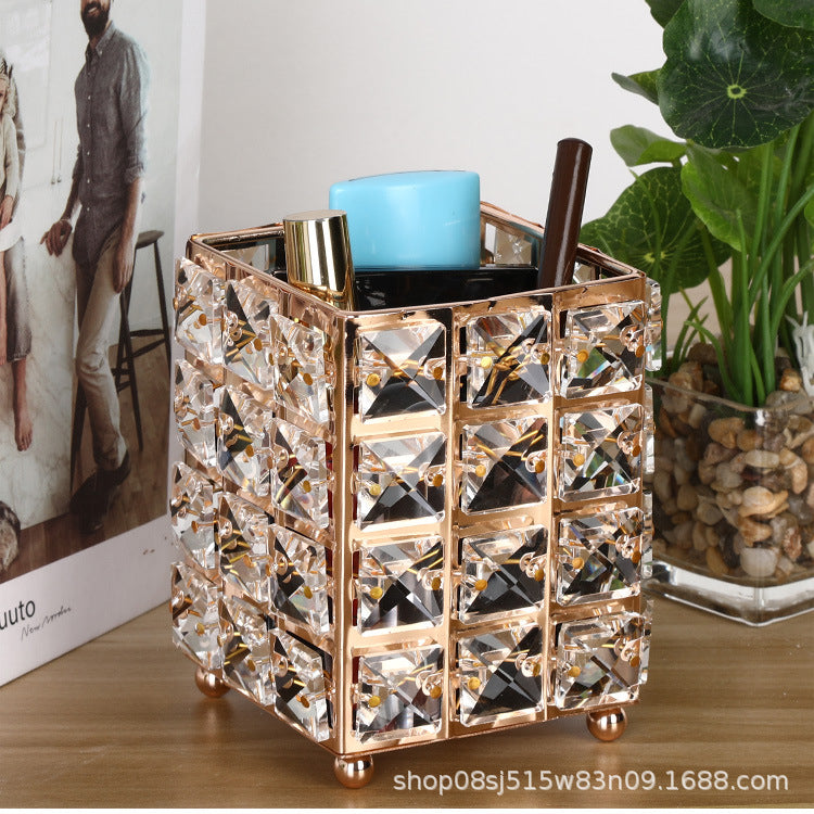 Crystal Cosmetic Brush Organiser