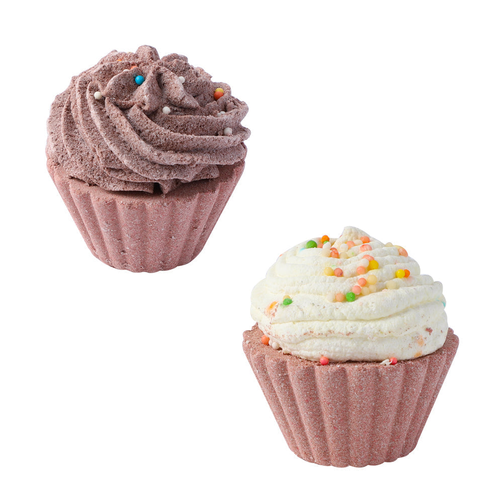 PRIMEBEAUTY Bath Bomb Cupcake Gift Set Chocolate