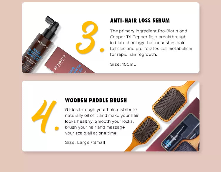 KOOSWALLA Hair Regrowth Stimulating Brush