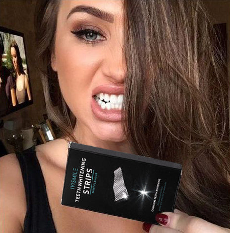IVISMILE Charcoal Teeth Whitening Strips (14 Pack)