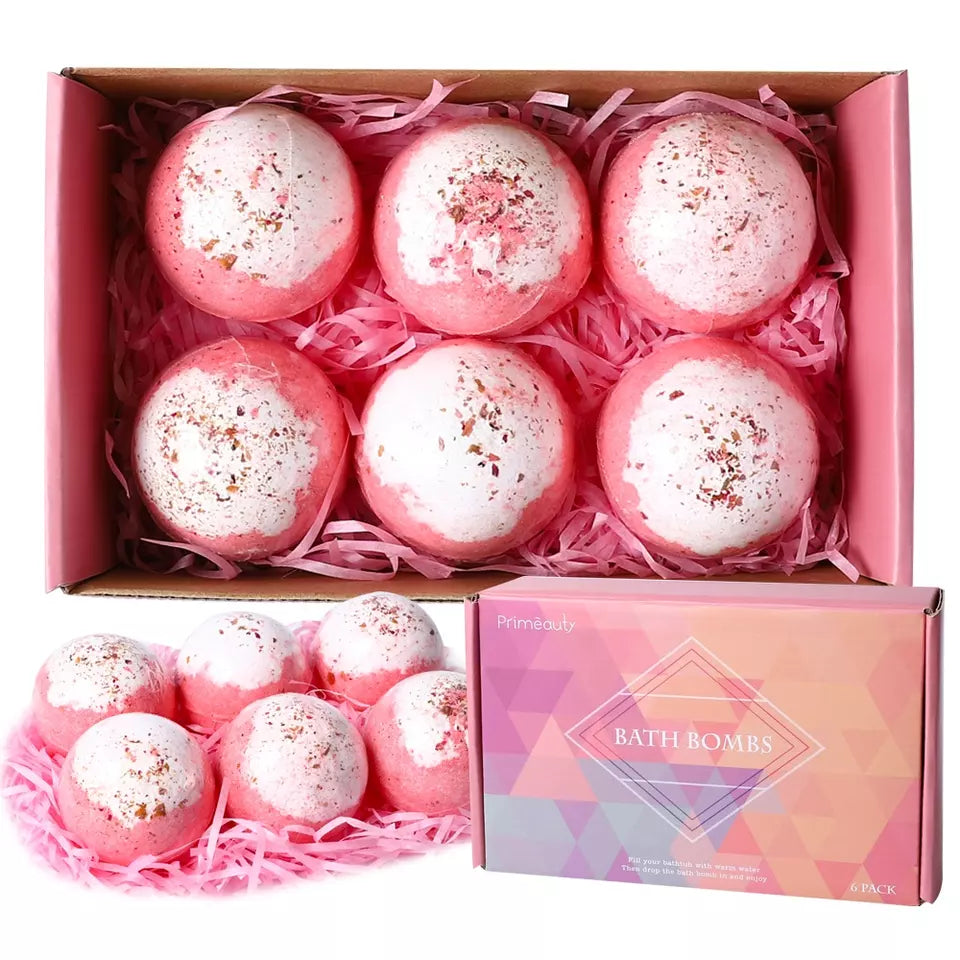 PRIMEBEAUTY Bath Bomb Gift Set Rose
