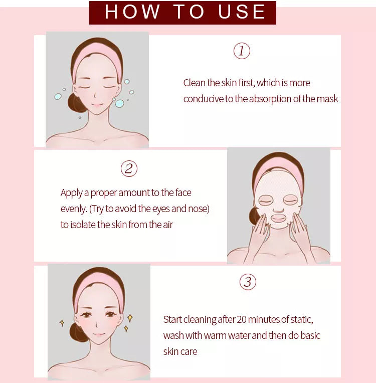 LIYALAN Pink Clay Powder Mask