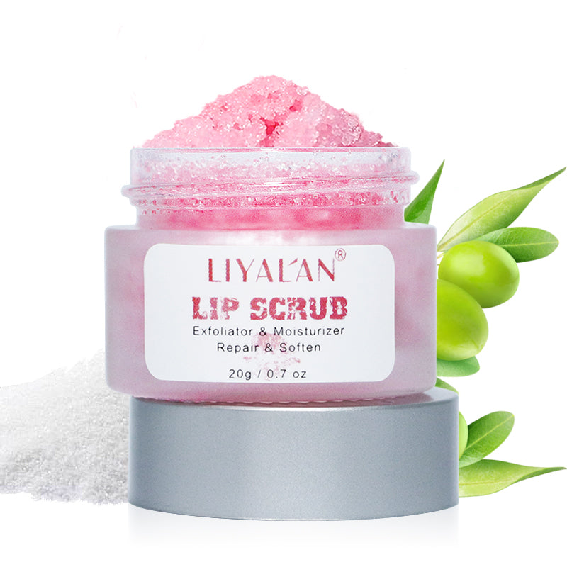 LIYALAN Pink Sugar Lip Scrub