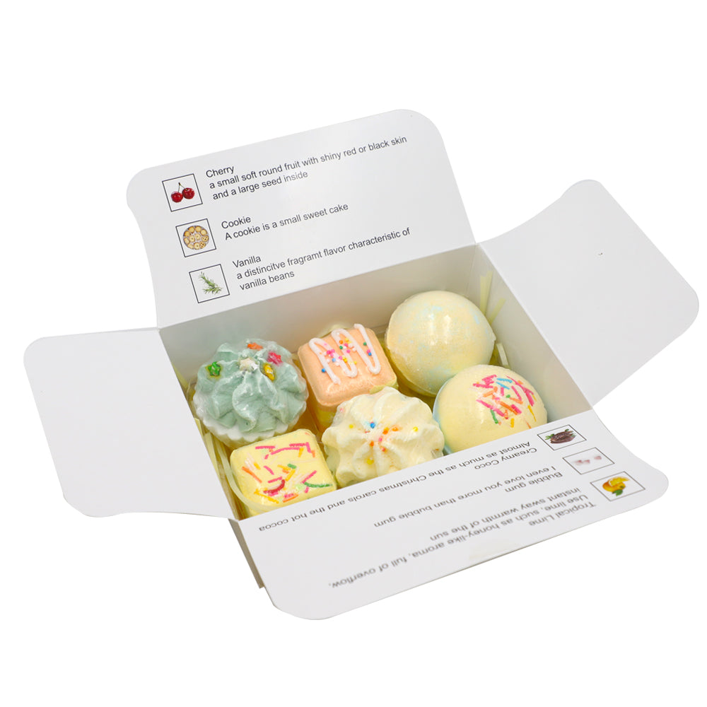 PRIMEBEAUTY Bath Bomb Cupcake Gift Set Tropical