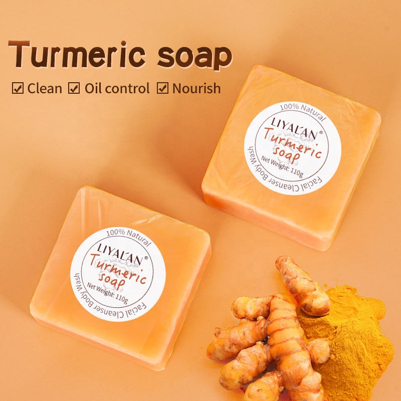LIYALAN Organic Turmeric Soap