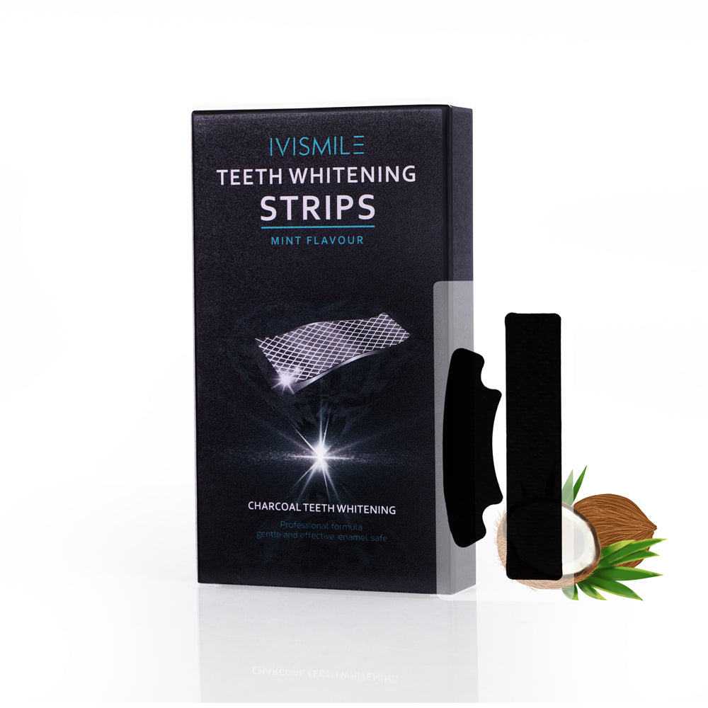 IVISMILE Charcoal Teeth Whitening Strips (14 Pack)