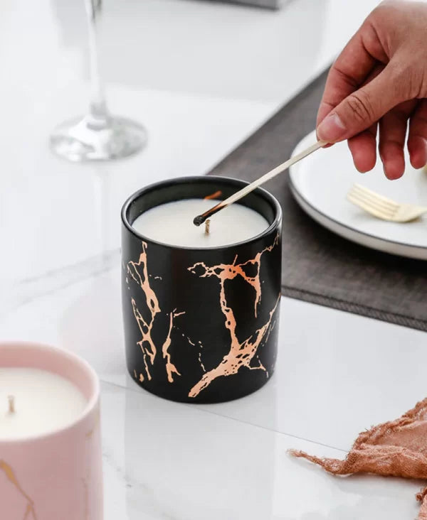 PRIMEBEAUTY Exquisite Marble Candle