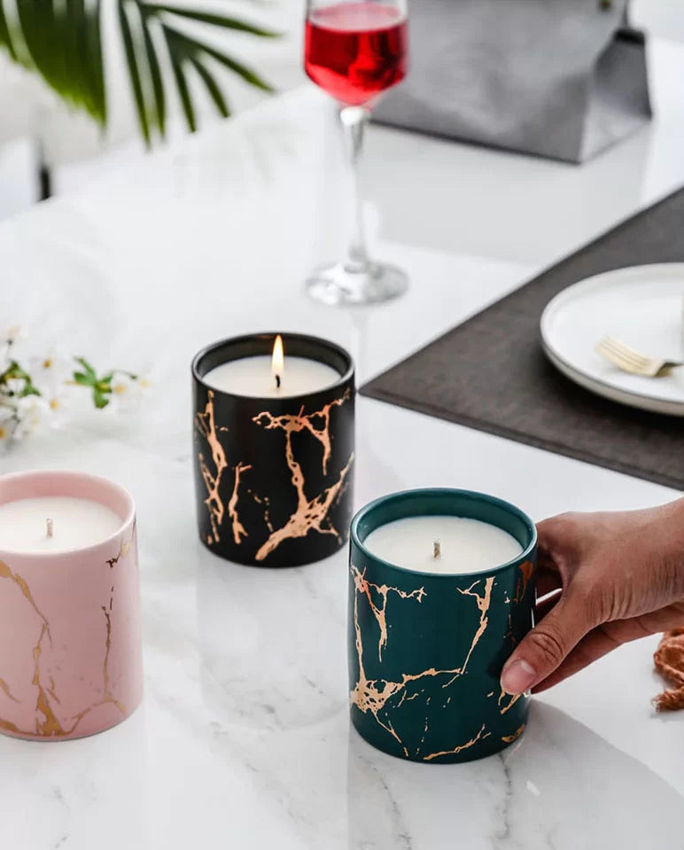 PRIMEBEAUTY Exquisite Marble Candle