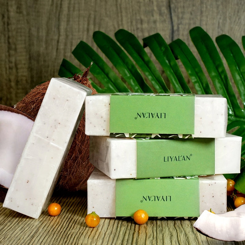 LIYALAN Eco Coconut Body Scrub Bar