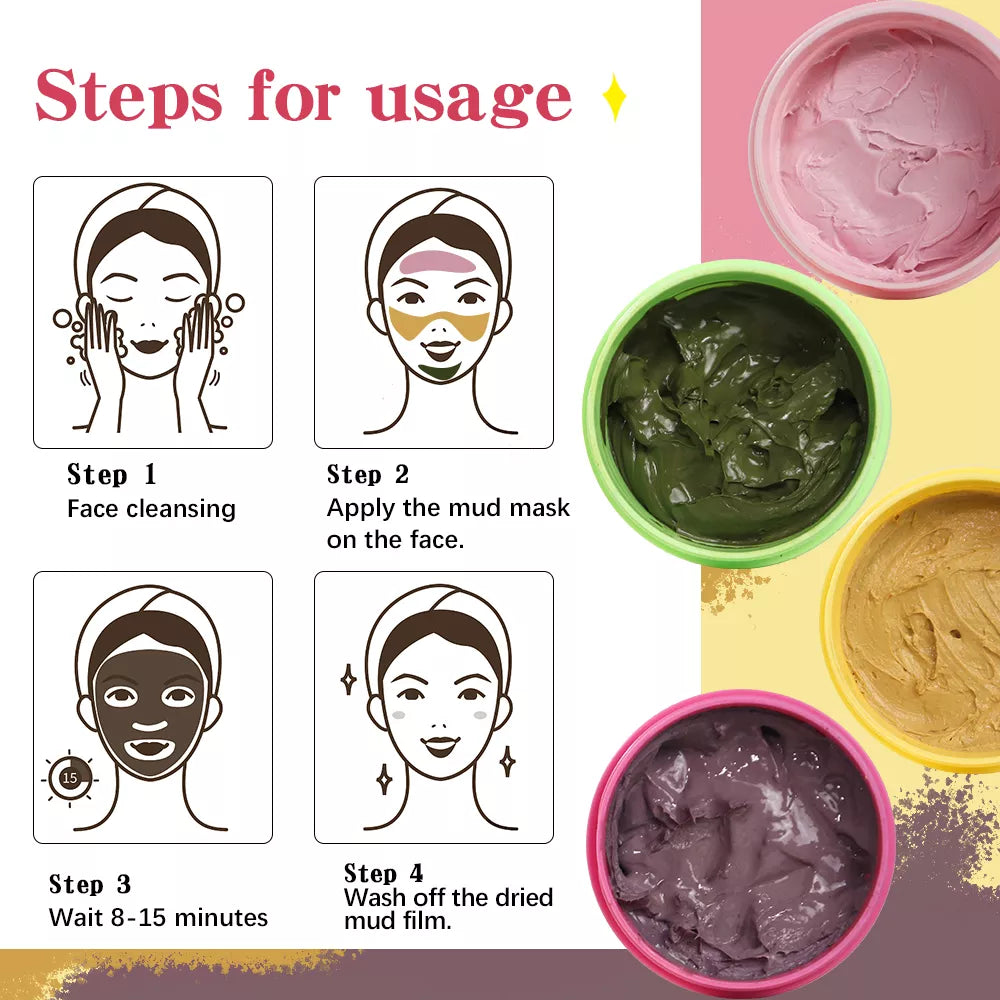 LIYALAN Clay Mask Set