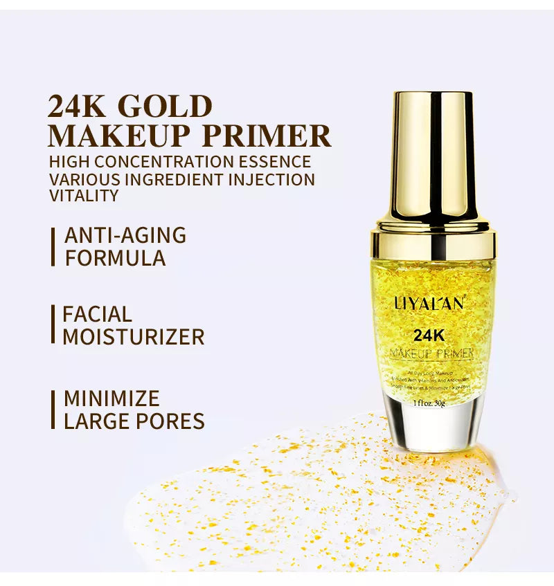 LIYALAN 24K Gold Makeup Primer