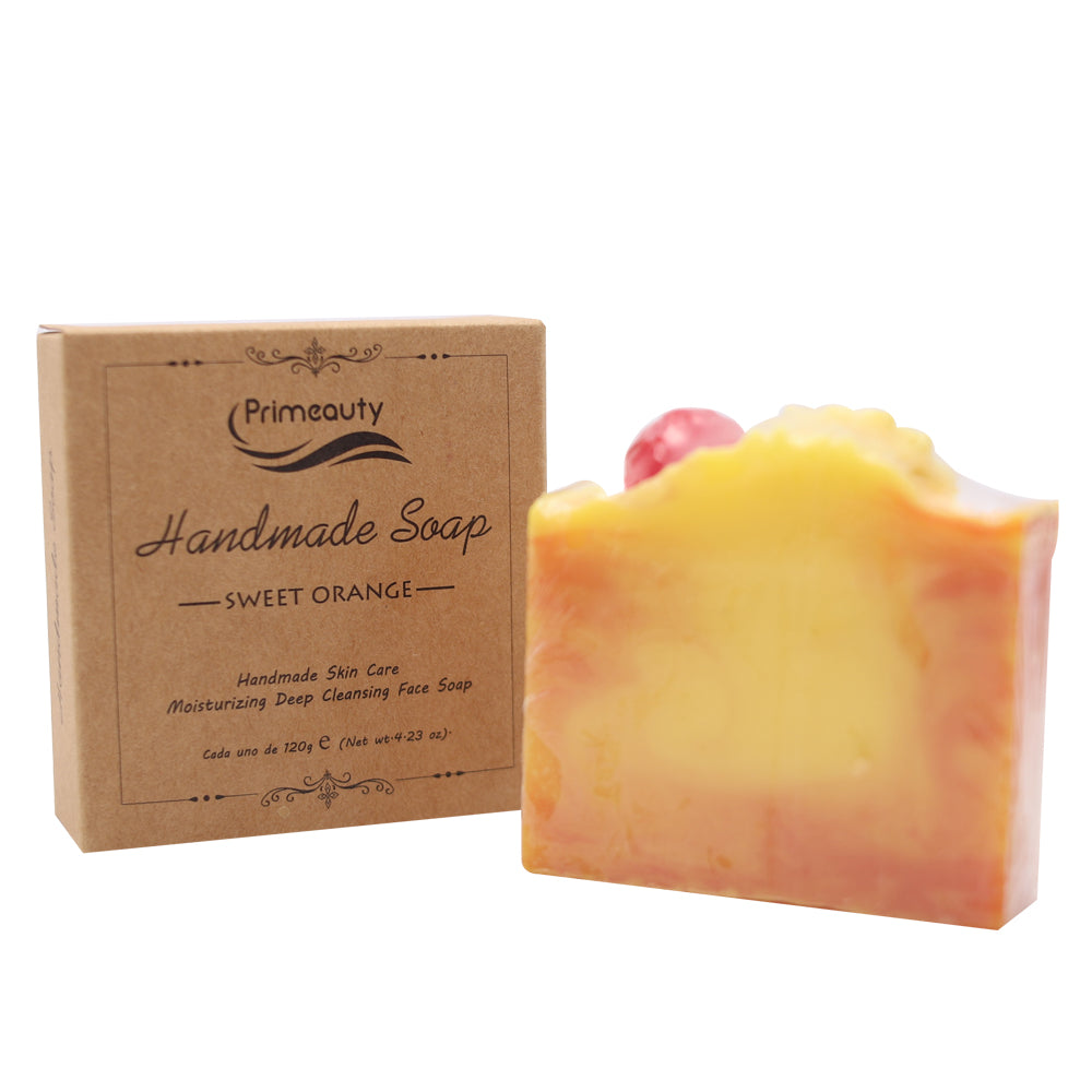 PRIMEBEAUTY Handmade Sweet Orange Body Soap